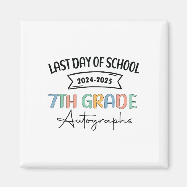 2025 Skolautografdagen 7:e Klass Gradua Magnet (Framsidan)