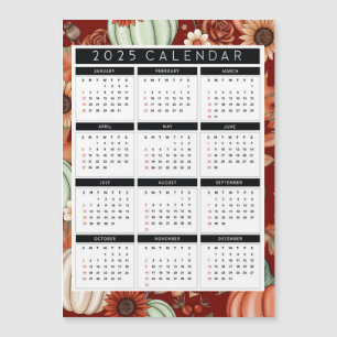2025 Solrosboner Kalender - Året på en gång
