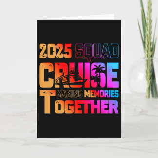 2025 Squad Kryssning Skapa Minne Tillsammans Famil Kort