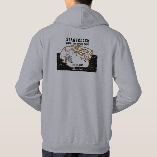 2025 STAGECOACH Classic Motorcycle Rally Hoodie (Baksida)