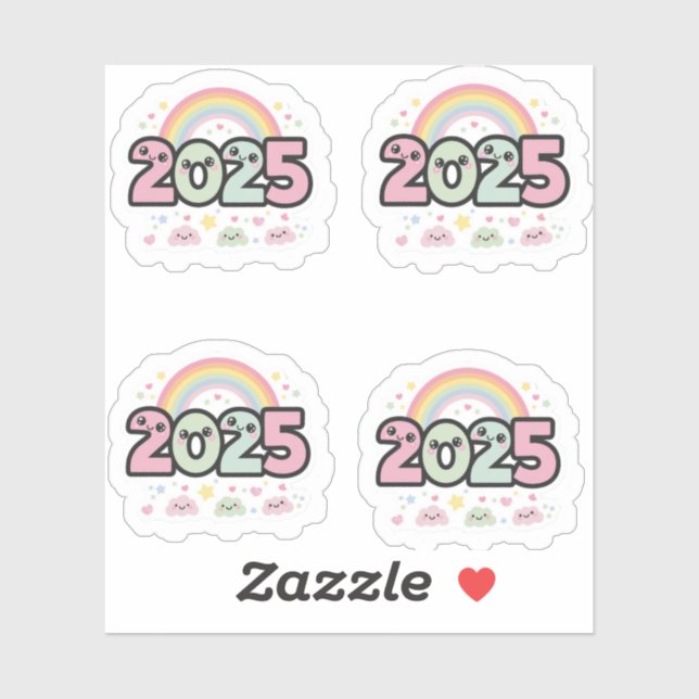 "2025 Sticker Bliss" Klistermärken (Ark)
