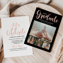 2025 Student Ro Guld-skript Foto Collage Party