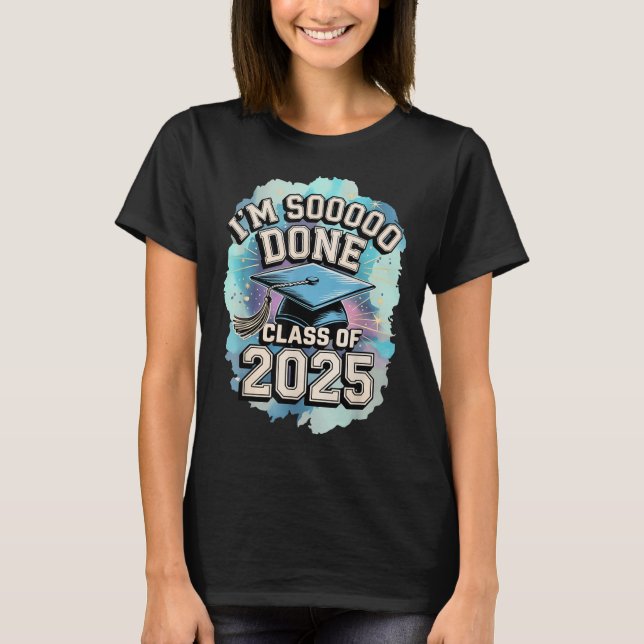 2025 Studenten 2025 US Flagga T Shirt (Framsida)