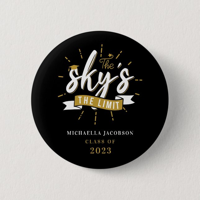 2025 Studenten Himmel Anpassningsbarna Limit Knapp (Framsida)