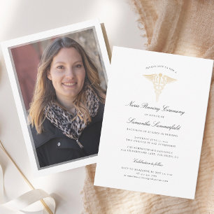 2025 Studenten Photo Nurse Pinning Ceremony Inbjudningar