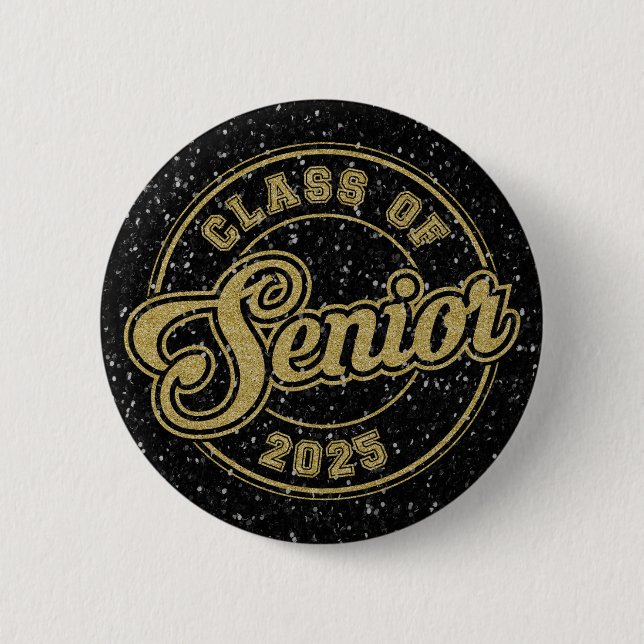 2025 Studenten Round Button Pin Knapp (Framsida)