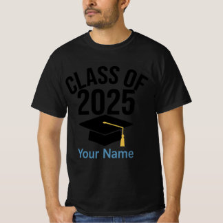 🎓 2025 Studenten T-Shirt - Anpassat namn
