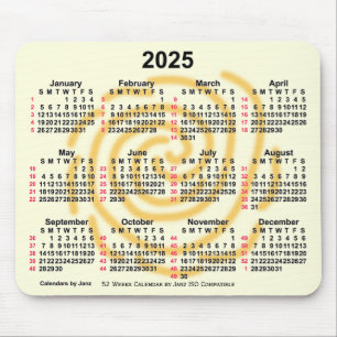 2025 Sunny Days 52 veckor ISO Calendar av Janz Musmatta