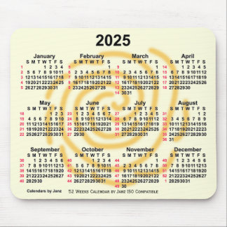 2025 Sunny Days 52 veckor ISO Calendar av Janz Musmatta