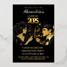 2025 Svart Guld Cocktail & Caps Examenfest