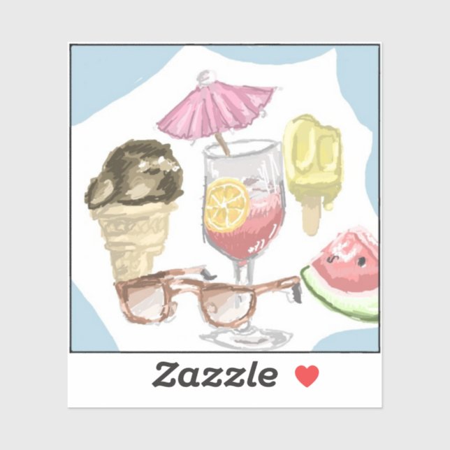 2025 Tävling MiaPrep Winner, sommarkreativitet Klistermärken (Ark)