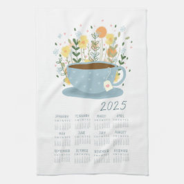 2025 Tea Towel Calendar Land Kitchen Decor Kökshandduk