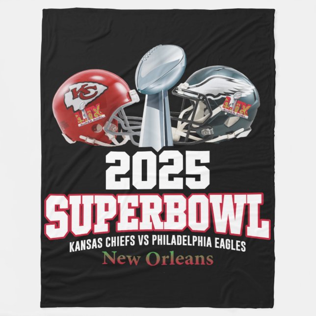 2025 Toppen Bowl Showdown Fleecefilt (Framsidan)