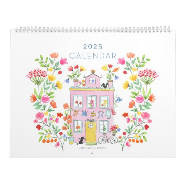 2025-tums väggkalender/stor 11-tums x 14,25 tum kalender (Omslag)