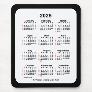 2025 Två svarta tonveckokalender från Janz Musmatta