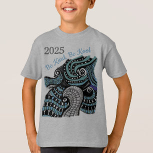 2025 Var vänlig och var Kool Dragon Graphic Art Pr T Shirt