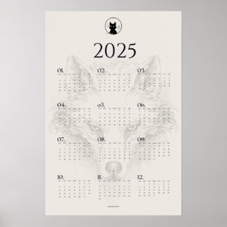 2025 Varg Skiss Kalender Poster | "Dies Irae"
