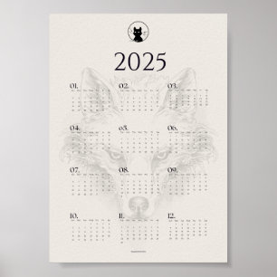 2025 Varg Skiss Kalender Poster "Dies Irae"