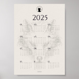 2025 Varg Skiss Kalender Poster | "Dies Irae"