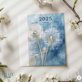 2025 Vintage Dandelion-bakgrund
