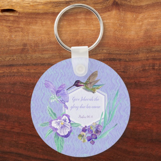 2025 year text Give Jehovah glory Nyckelring (Framsida)