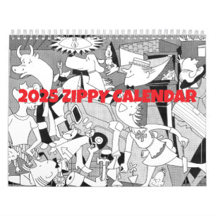 2025 Zippy Calendar av Bill Griffith Kalender