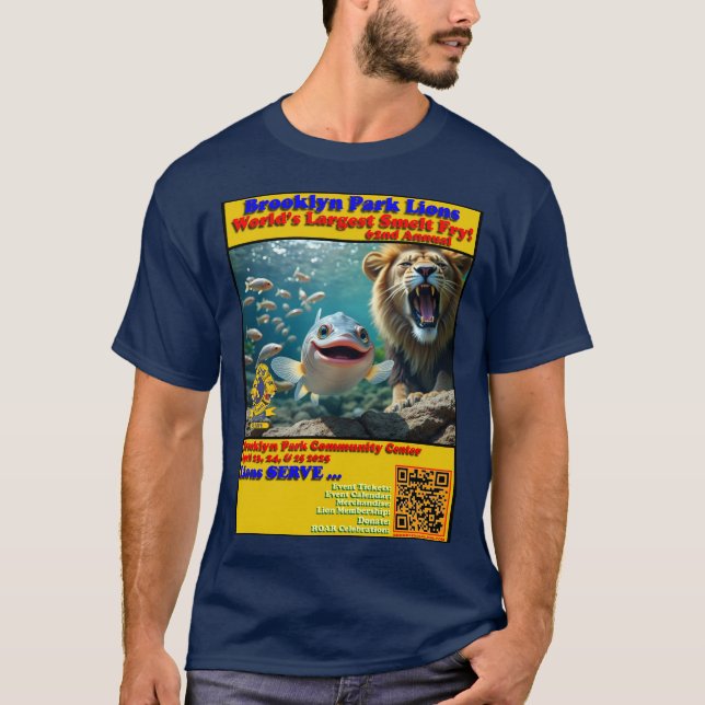 2025Smelt DK Blue T Shirt (Framsida)