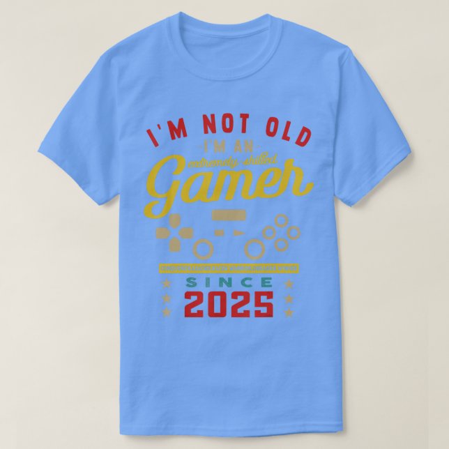 2025VideogameGaming 1 - inte gammalt Im A-spel med T Shirt (Design framsida)