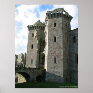 20263 Gatehouse Raglan Castle-kopia Poster