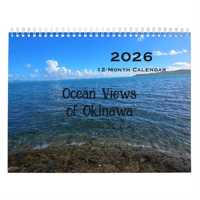 2026 - 12-månaders okinawansk judkalender för ocea kalender (Omslag)