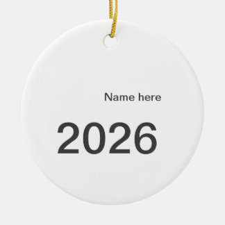 2026 2027 2028 name title here year bold letter  julgransprydnad keramik