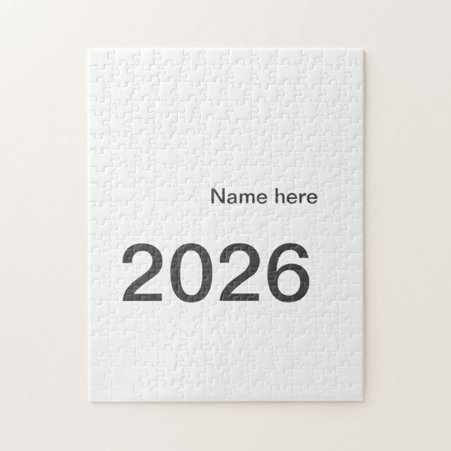 2026 2027 2028 name title here year bold letter  pussel (Vertikal)
