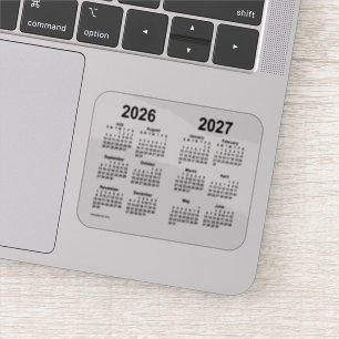 2026-2027 års skolårskalender av Janz Transparent Klistermärken