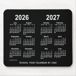 2026-2027 Neon White School Calendar från Janz Musmatta