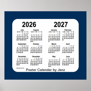 2026-2027 Polis Box Blå Skolkalender av Janz Poster