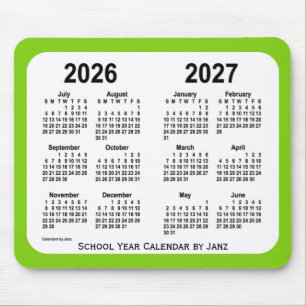 2026-2027 skolar gul grönt kalendern vid Janz Musmatta