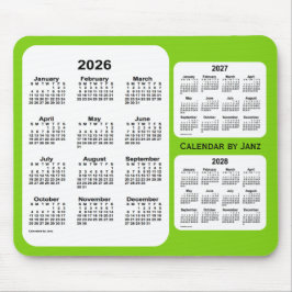 2026-2028 Gult Grönt 3-årskalender från Janz Musmatta