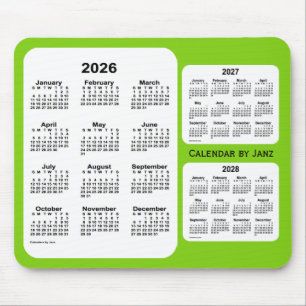 2026-2028 Gult Grönt 3-årskalender från Janz Musmatta
