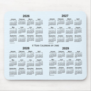 2026-2029 Alice Blue 4 Year Calendar av Janz  Musmatta