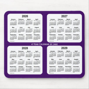 2026-2029 Lila 4-årskalender från Janz Musmatta