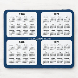 2026-2029 Polisboxens blå 4-årskalender från Janz Musmatta