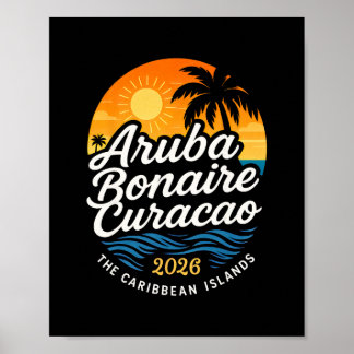 2026 Abc-öarna Aru Bonaire Curacao Kryssningsuppeh Poster