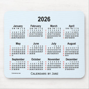 2026 Alice Blue 52 veckors kalender från Janz Musmatta