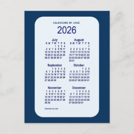 2026 Alice Blue 6 Month Mini Calendar av Janz Vykort