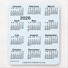 2026 Alice Blue Large Print Calendar från Janz Musmatta