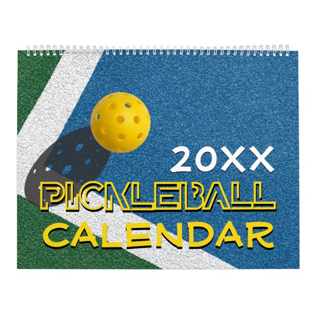 2026 Alla År Anpassningsbar PICKLEBALL Kalender (Omslag)