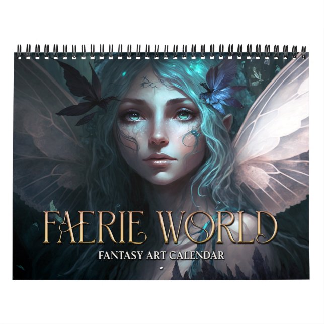 2026 Älva World 2 Fantasy Art Calendar Kalender (Omslag)