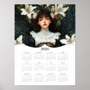 2026 Ängel Heldårs Väggkalender Poster