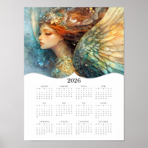 2026 Ängel Heldårs Väggkalender Poster