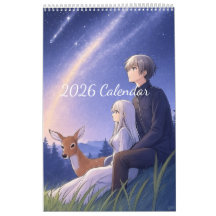 2026 Anime-kalender (bilder skapade av Grok)